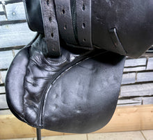 Load image into Gallery viewer, 14” Wide GFS English Pony GP Saddle - Black - Lead Rein Tiny Tot
