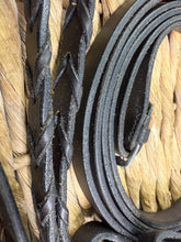 Load image into Gallery viewer, S/H Full Size Double Bridle Set -Slip Head, Bits &amp; Reins- Brown