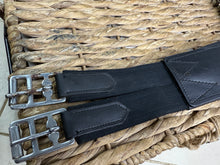 Load image into Gallery viewer, S/H 48” Padded Leather Stud/Jumping Stud Girth-Black