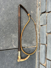 Load image into Gallery viewer, Champion &amp; Wilton Gents Plaited Hunt Whip complete with Rawhide Thong