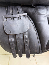 Load image into Gallery viewer, 16 1/2 - 17” XW Cob GP Saddle - Black Leather - Extra Wide