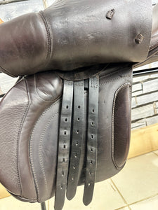 17 1/2” Wide Ideal International Event Saddle - Brown