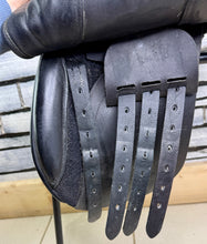 Load image into Gallery viewer, 16” Wide Native Pony Saddle Company WH/GP Saddle - Black