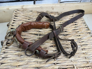 S/H English Leather Lunge Cavesson - Cob