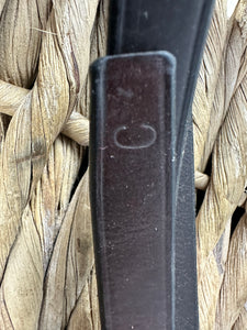 S/H English Leather Running Martingale - Brown - Cob