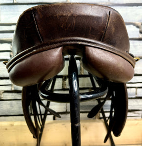 17” Wide Native Pony Saddle Company GP/WH Saddle - Brown
