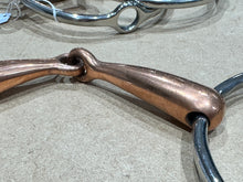 Load image into Gallery viewer, Large Ring Copper Polo Running Gag Bit