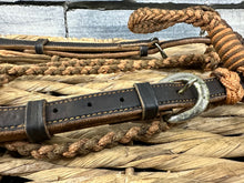Load image into Gallery viewer, S/H Braided &amp; Tasseled Western Headstall/Bridle - Brown - Full