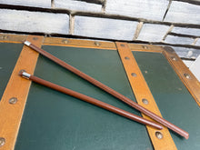 Load image into Gallery viewer, Leather Wrapped Show Cane -Child’s/Ladies Size - 14”/20”/24”- Brown/Black