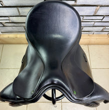 Load image into Gallery viewer, 16 1/2” XXW Ideal Suzannah Dressage Saddle -Black- Giant Blocks - Mega Wide!