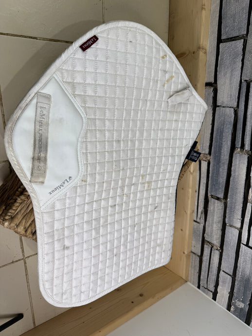 S/H Lemieux Close Contact Saddlepad - Large - White