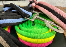 Load image into Gallery viewer, Padded Lead Rope - Cushioned 1” Wide Web ‘Pick &amp; Mix’ Random Colour - Trigger Clip - Multi
