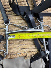 Load image into Gallery viewer, S/H English Hunter Complete Pelham Bridle - Black - Full