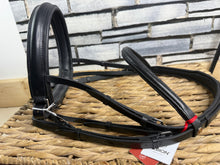 Load image into Gallery viewer, Albion KB English Snaffle Bridle - Black - XF
