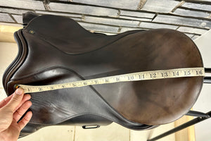 16 1/2” MW Minster English Saddlery GP Saddle - Brown