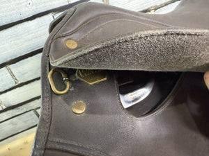 16 1/2” Wide/Changeable Gullet Wintec Pony GP Saddle - Brown