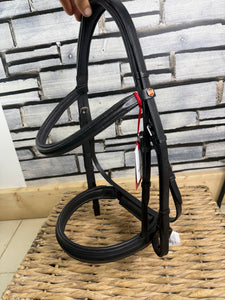 Albion KB English Snaffle Bridle - Black - XF