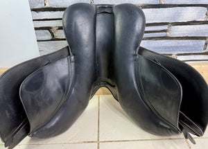 16” MW Excelle/Walsall Riding English Pony Jump Saddle - Black