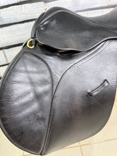 Load image into Gallery viewer, 14” Wide GFS English Pony GP Saddle - Black - Lead Rein Tiny Tot