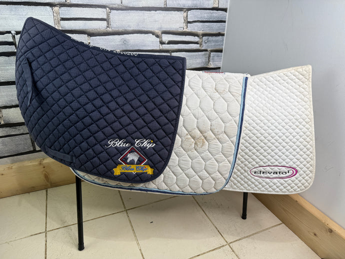 S/H Job Lot 3 x GP Sponsored Saddle Pads - Full