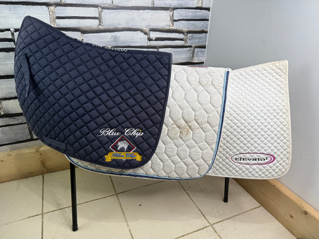 S/H Job Lot 3 x GP Sponsored Saddle Pads - Full