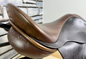 17 1/2” Wide-XW Frank Baines Eclipse GP Saddle - Brown