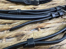 Load image into Gallery viewer, S/H Crystal Wave Brow Padded Bridle - Black - Full