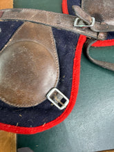 Load image into Gallery viewer, Leather &amp; Wool Knee Boots -Full/Large - Brown/Navy/Red - Melton