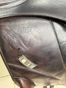 17 1/2” MW Voltaire Lexington Monoflap Jump Saddle -2015- Brown