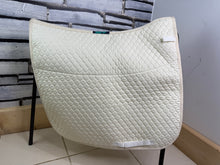 Load image into Gallery viewer, Nuumed Half Wool Lined Dressage Saddlecloth - Ivory/Cream - L