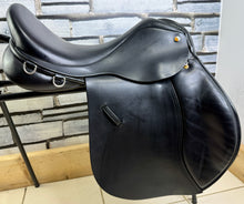 Load image into Gallery viewer, 17 1/2” MW Ideal 1350 GP Saddle - ESTA -Black- Big Blocks - English Leather