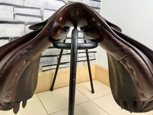 17 1/2” Wide-XW Frank Baines Eclipse GP Saddle - Brown