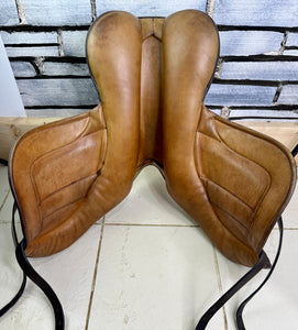 17” MW Black Country Vinici Monoflap Jump Saddle - Brown
