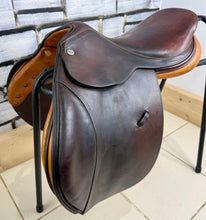 Load image into Gallery viewer, 16 1/2” MW Harry Dabbs Original AO Close Contact Jump Saddle - Brown