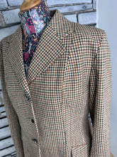 Load image into Gallery viewer, Caldene Ladies Vintage Houndstooth Tweed Jacket - Size 40