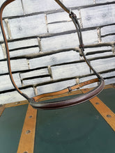 Load image into Gallery viewer, Jeffries?! Raised Cavesson Noseband - 3/4” - Brown - Cob - Traditional English Leather
