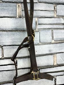 S/H English Leather Headcollar - Brown - Full