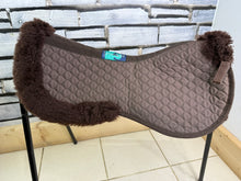 Load image into Gallery viewer, S/H Nuumed Wool Rolled Edge Half Pad - Brown - Large