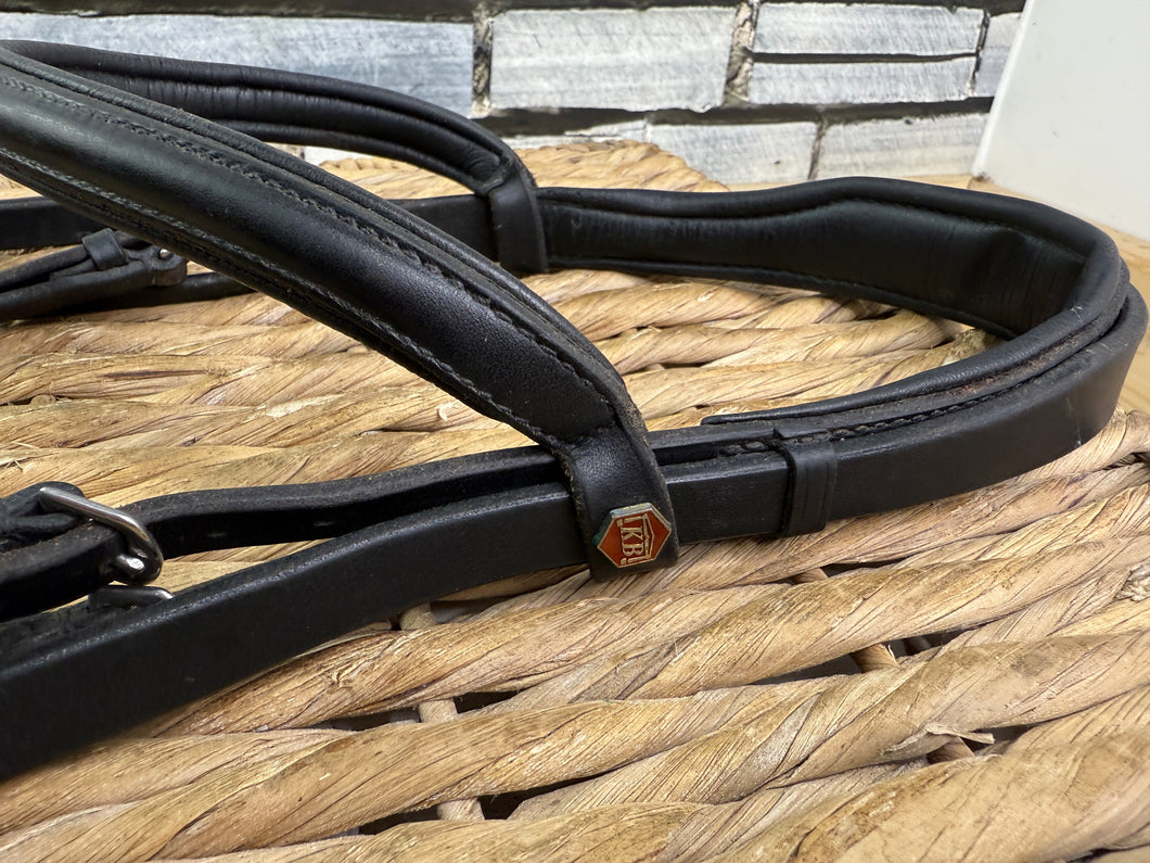 S/H Albion KB Soft Padded Cavesson Bridle - Full - Black