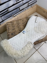 Load image into Gallery viewer, S/H Nuumed Wool Rollled Edge Half Pad - White/Natural - XL