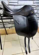 Load image into Gallery viewer, 17 1/2” Medium Ideal Suzannah Dressage Saddle - Black - Big Blocks, Deep Seat