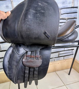 17” MW Henri De Rivel Jump Saddle - Black