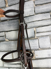 Load image into Gallery viewer, Jeffries? Complete Double Bridle - Brown - TB/Hack/RoR - Cob Size