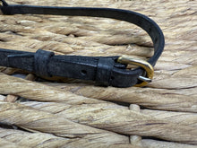 Load image into Gallery viewer, Mini to Arab In Hand Leather Show Halter/Bridle - Diamonte &amp; Brass