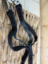 Load image into Gallery viewer, S/H Aerborn Soft Web Elasticated Clip Side Reins - Full - Black