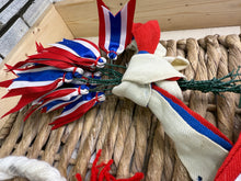 Load image into Gallery viewer, S/H Heavy Horse/Shire Ribbons, Flights/Decoration-Red/White/Blue