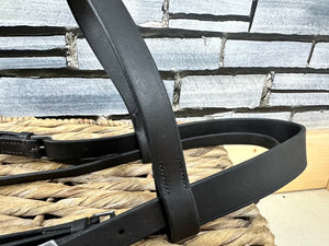 S/H English Heavyweight Flash Bridle - Brown - XF