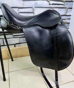 18” MW Ideal Suzannah Dressage Saddle - Black
