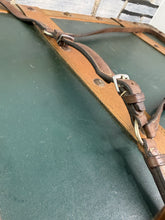 Load image into Gallery viewer, Jeffries?! Adjustable Drop Noseband - Brown - Cob - Traditional English Leather