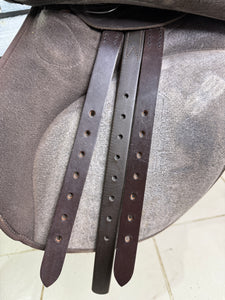 16 1/2” Wide/Changeable Gullet Wintec Pony GP Saddle - Brown